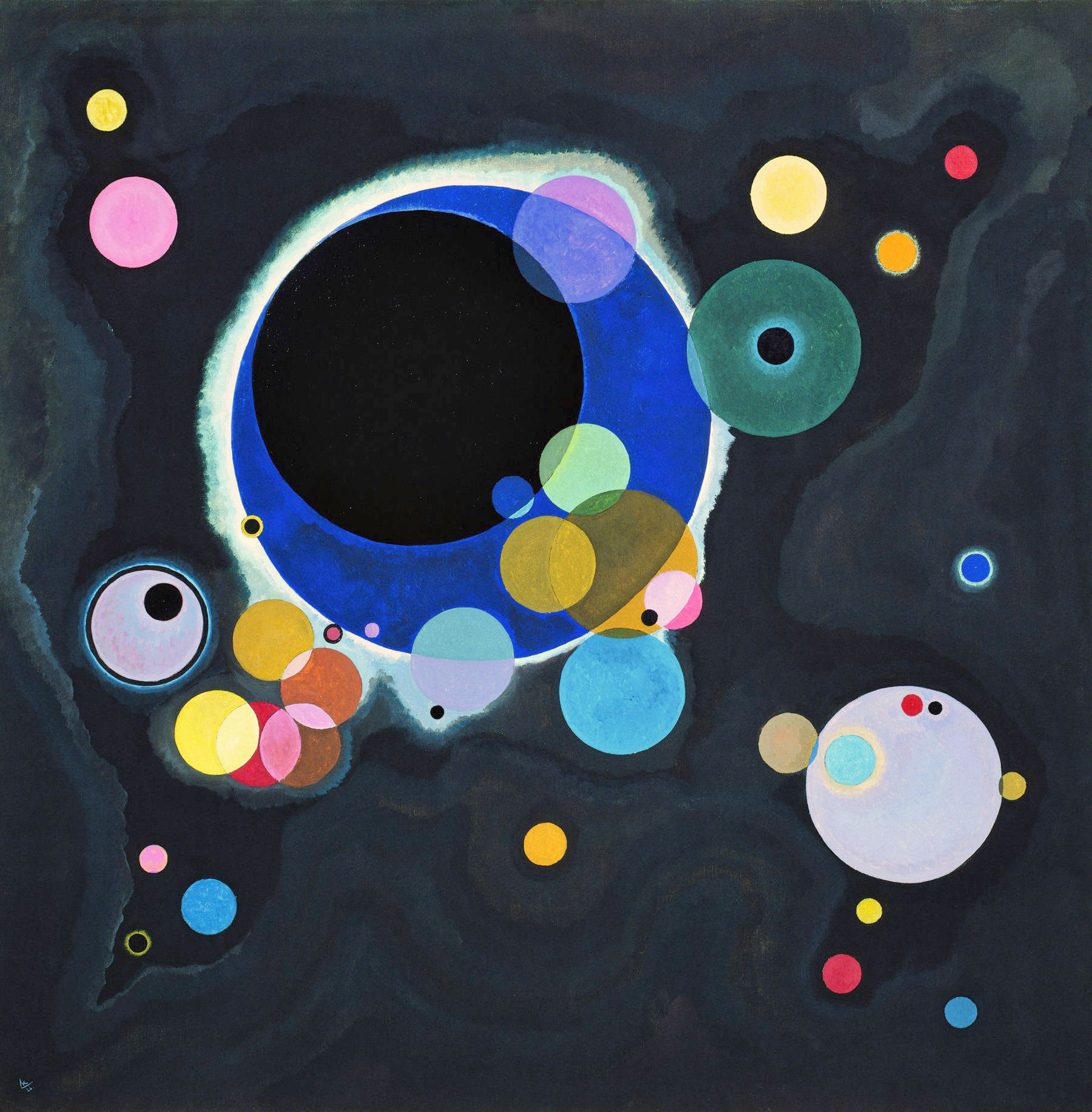 “Several Circles” by Wassily Kandinsky